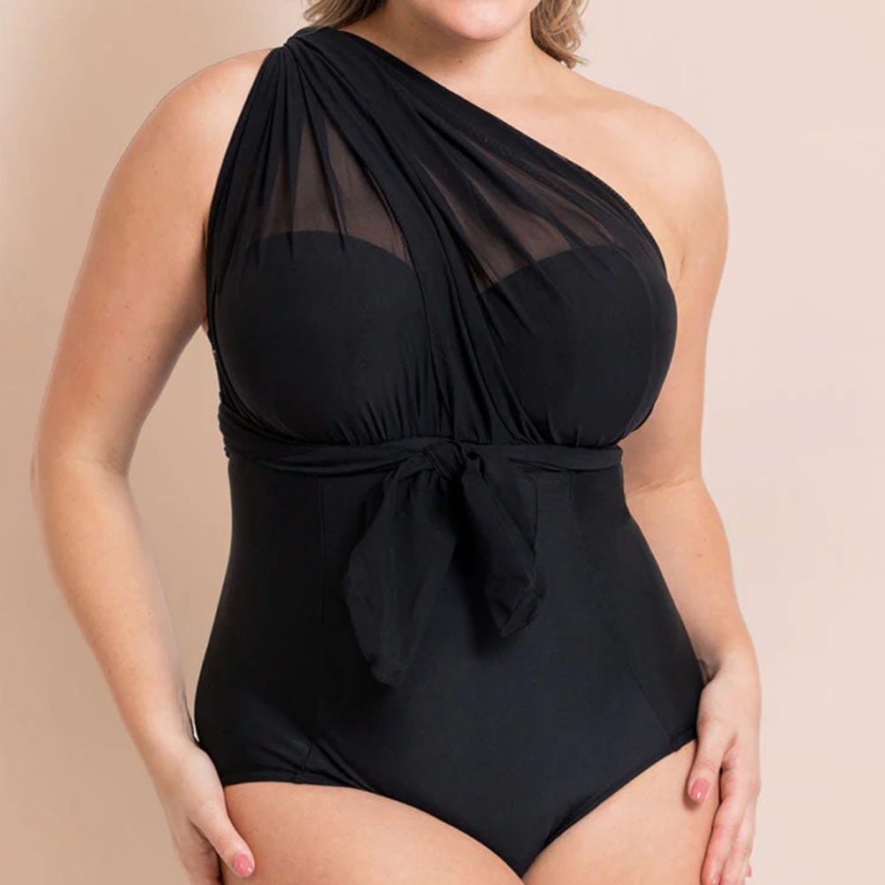 NWOT Women's Curvy Kate Wrapsody Bandeau Swimsuit 30K multiway